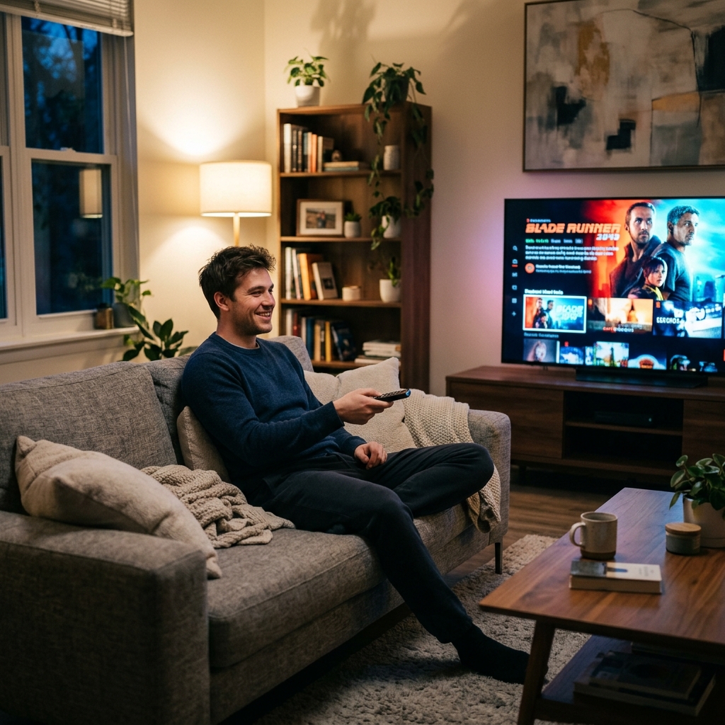 Man choosing the best nartiel8k plan